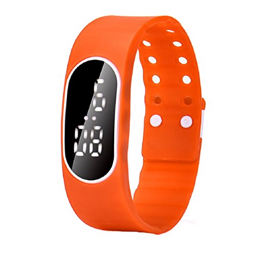 Vovotrade Uhr Datum Sport Armband der Maenner Orange