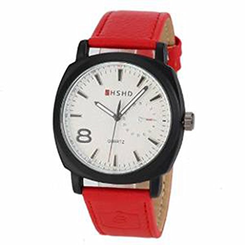 YPS M nner Armee Entwurf Leder Band Red WTH2881
