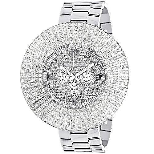 Large Diamond Bezel LUXURMAN Watch Escalade 14 ct Mens Hip Hop Watches