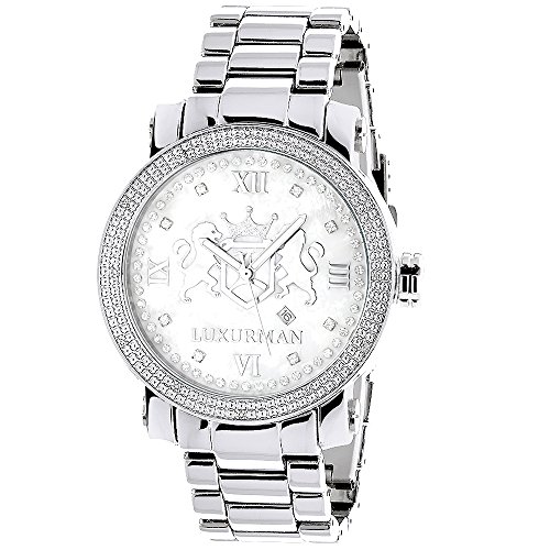 Limited Edition Luxurman Mens Diamond Watch 0 12ct
