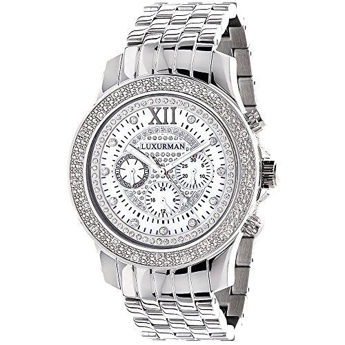 Luxurman Diamant Armbanduhr 0 25 ct Herren Raptor