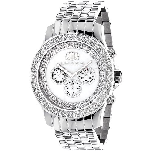 LUXURMAN Diamond Watches Mens Designer Watch 0 25ct
