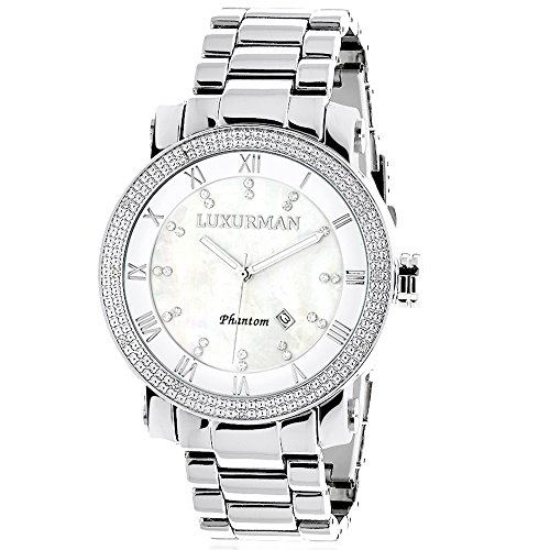 Luxurman Diamond Watches Mens Diamond Watch 0 12ct
