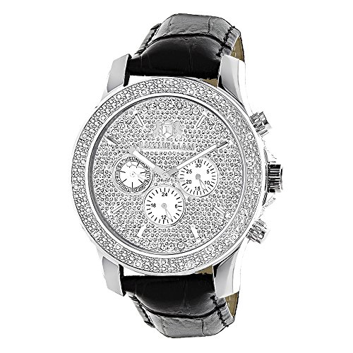 Luxurman Mens Diamond Watch 0 25 ct Freeze