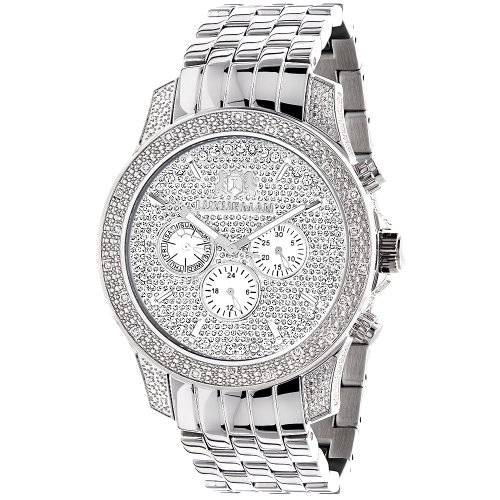 Luxurman Mens Watches Designer Diamond Watch 0 50ct