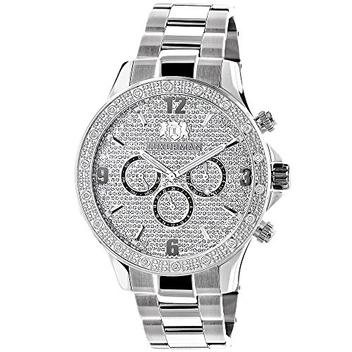 Mens Diamond Watches LUXURMAN Midsize Watch 0 2ct