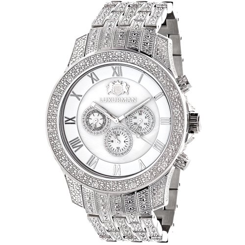Mens Watches Luxurman Real Diamond Watch 1 25