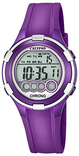 Calypso Damenarmbanduhr Quarzuhr Kunststoffuhr mit Polyurethanband Alarm Chronograph digital alle Modelle K5692 Variante 05