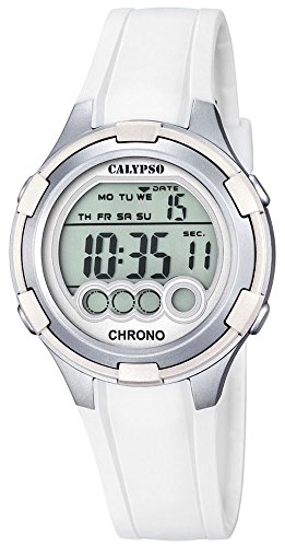 Calypso Damenarmbanduhr Quarzuhr Kunststoffuhr mit Polyurethanband Alarm Chronograph digital alle Modelle K5692 Variante 01