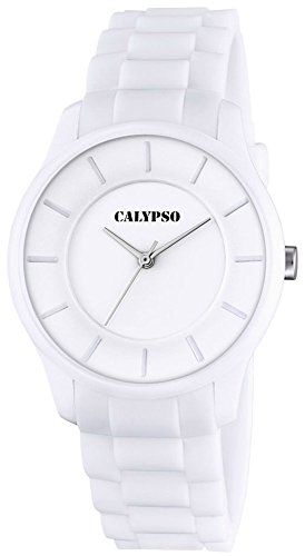 Calypso Damenarmbanduhr Quarzuhr Kunststoffuhr mit Polyurethanband analog alle Modelle K5671 Uhren Variante N 1