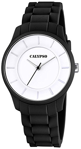 Calypso Damenarmbanduhr Quarzuhr Kunststoffuhr mit Polyurethanband analog alle Modelle K5671 Uhren Variante N 8