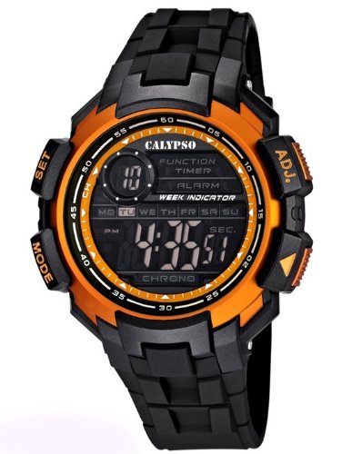 Calypso by Festina Digitale Zweite Zeitzone Alarm Stoppuhr K19622 Uhren Variante N 4