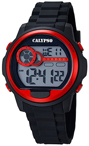 Calypso Herrenarmbanduhr Quarzuhr Kunststoffuhr mit Polyurethanband Alarm Chronograph digital K5667 2