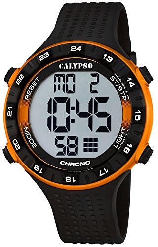 Calypso Herrenarmbanduhr Quarzuhr Kunststoffuhr mit Polyurethanband Alarm Chronograph digital alle Modelle K5663 Variante 03