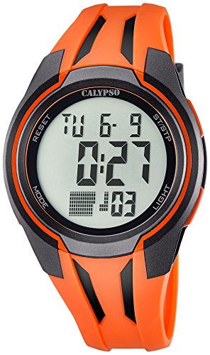 Calypso Herrenarmbanduhr Quarzuhr Kunststoffuhr mit Polyurethanband Alarm Chronograph digital alle Modelle K5703 Variante 01