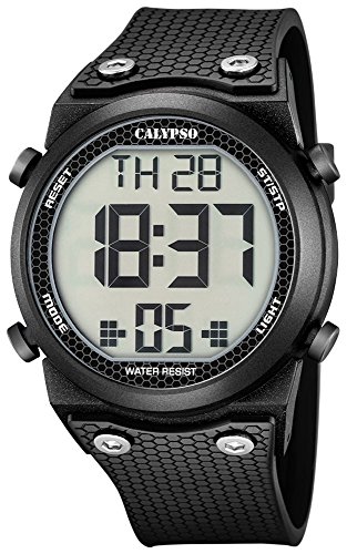 Calypso Herrenarmbanduhr Quarzuhr Kunststoffuhr mit Polyurethanband Alarm Chronograph digital alle Modelle K5705 Variante 06