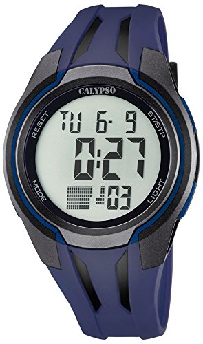 Calypso Herrenarmbanduhr Quarzuhr Kunststoffuhr mit Polyurethanband Alarm Chronograph digital alle Modelle K5703 Variante 04