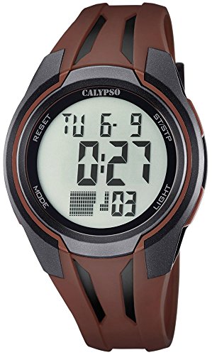 Calypso Herrenarmbanduhr Quarzuhr Kunststoffuhr mit Polyurethanband Alarm Chronograph digital alle Modelle K5703 Variante 05