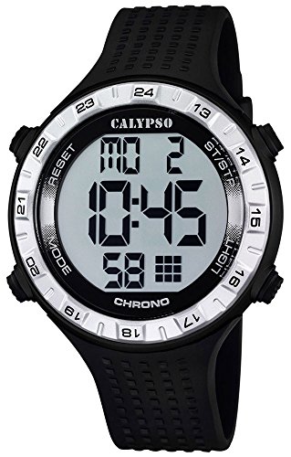 Calypso Herrenarmbanduhr Quarzuhr Kunststoffuhr mit Polyurethanband Alarm Chronograph digital alle Modelle K5663 Variante 01