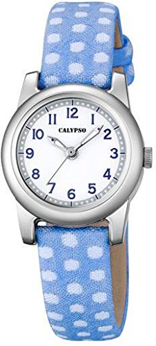Calypso Kinderarmbanduhr Quarzuhr Analoguhr Leder Textil Band K5713 Farben blau