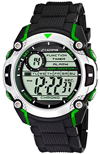 Calypso Herren Quarzuhr Kunststoff Alarm Chronograph digital alle Modelle K5577 Uhren Variante N 3