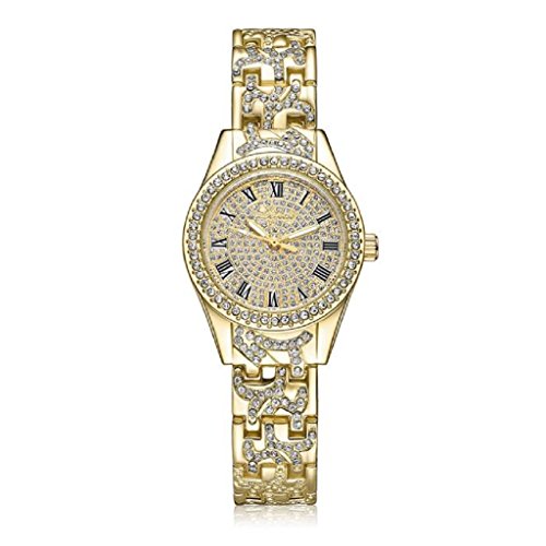 Loveso Armbanduhr elegant Frauen Mode Elegante Dame analoge Quarz Geschenk Uhren Armbanduhren Golden