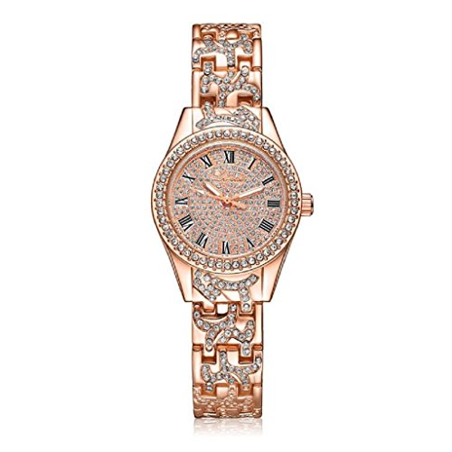 Loveso Armbanduhr elegant Frauen Mode Elegante Dame analoge Quarz Geschenk Uhren Armbanduhren Rose Golden