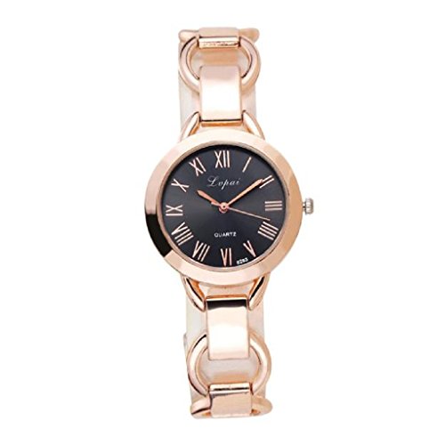 Loveso Armbanduhr elegant Uhr Damen Kleid Geschenk Uhren Golden