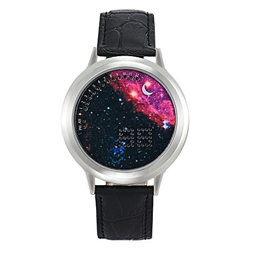 Loveso Armbanduhr Cool Neue Mode Frauen Herren Jungen Multifunktions Sport Touch LED elektronische Uhr Silber