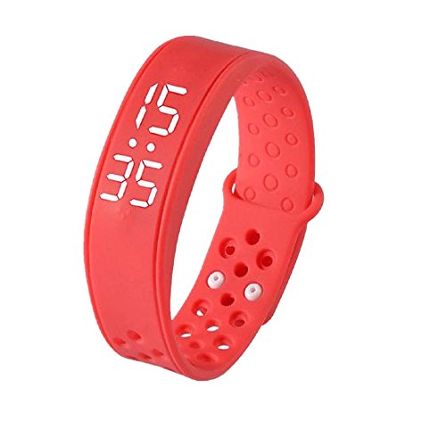 Loveso Smart Armband W6 Sport Gesundheit Pedometer Smart Wearable Armband Armband Uhrenarmband Rot