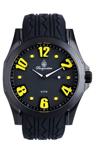Burgmeister Herren-Armbanduhr XL Analog Quarz Silikon BM606-622A