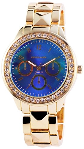 Excellanc mit Metallarmband Armbanduhr Uhr Royal Blau 150703000004