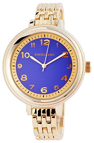 Excellanc mit Metallarmband Armbanduhr Uhr Blau 151003000003