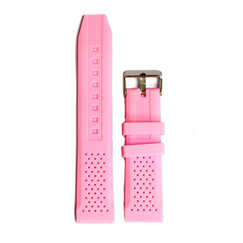 22 mm Lady Pink Silikon Jelly Gummi Frauen Armbanduhr Band Riemen wb1051 K22jb