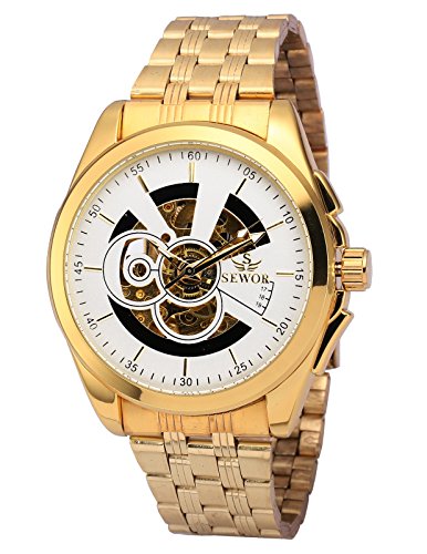 AMPM24 Herren Mechanische Armbanduhr Golden Skelett Uhr PMW494 AMPM24 Geschenkbox