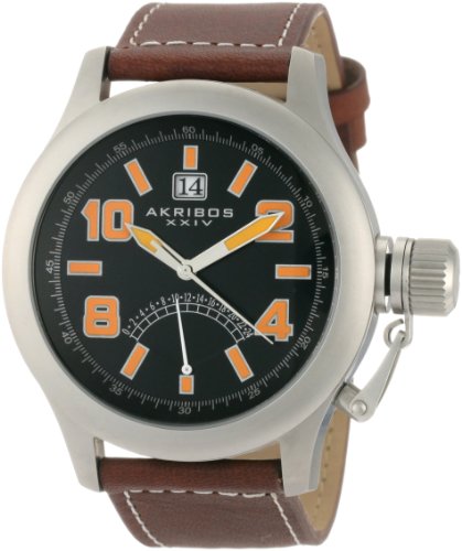 Akribos XXIV Herren AKR407OG Scouter orange Quartz Kantine Uhr