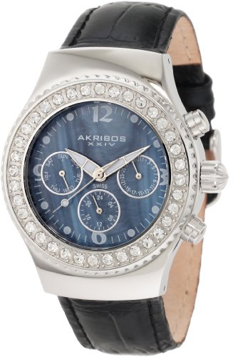 Akribos XXIV Damen AKR449BK ultimative Schweizer Chrono Black Watch