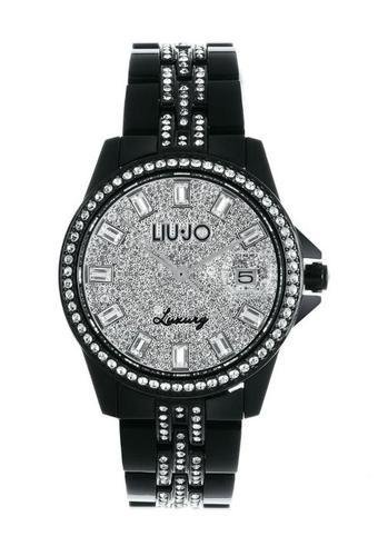 Uhr Damen Liu Jo Luxury weiss schwarz mit SWAROVSKI tlj133 Vanity