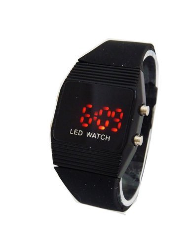 Digital Uhr LED ANZEIGE Farbe Schwarz versch Modelle