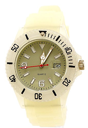 Sportliche Armbanduhr Hellgelb Glow watch 16175
