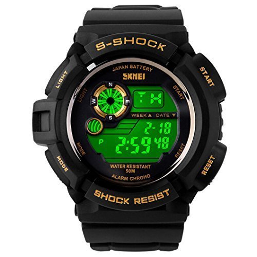 fanmis s shock Multi Funktion Digital LED wasserabweisend Elektronische Sport Uhren