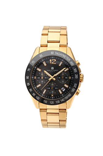 charles hubert Paris Herren 3976 g Premium Collection Analog Display Japanisches Quartz Gold Watch