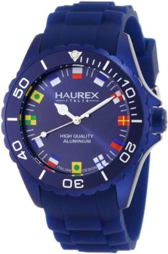 Haurex Italy Herren-Armbanduhr XL Ink Analog Silikon 1K374UBF
