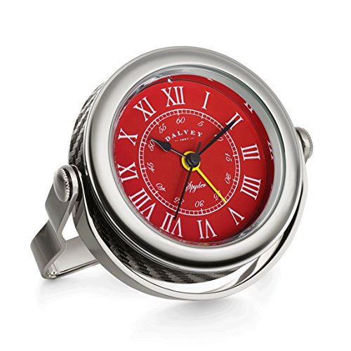 Spyder Clock Dalvey Red Face Carbon Fibre