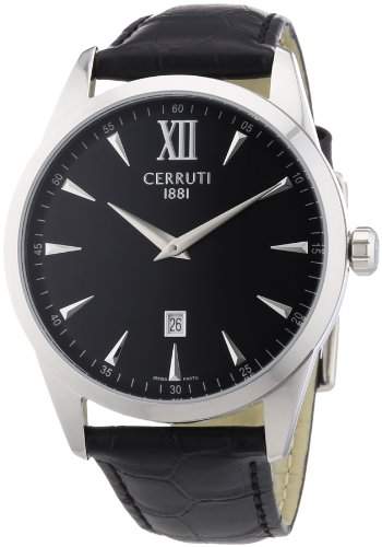 Cerruti 1881 Herren-Armbanduhr XL Analog Quarz Leder CRA066A222A
