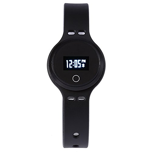 Leopard Shop FR301 Smart Armband Bluetooth Uhr Sport Tracking Call Nachricht Reminder Sleep Monitor Fernbedienung Kamera Funktion schwarz