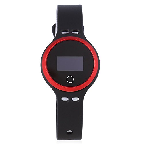 Leopard Shop FR301 Smart Armband Bluetooth Uhr Sport Tracking Call Nachricht Reminder Sleep Monitor Fernbedienung Kamera Funktion Rot