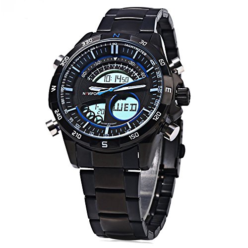 Leopard Shop naviforce Herren LED Kalender Armbanduhr 2