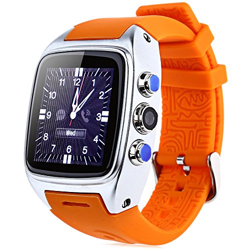 Leopard Shop Ordro 3 G Smartwatch Phone Dual Core 1 0 GHz IP67 WiFi GPS 3 MP Kamera orange
