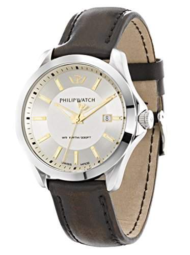Philip Watch Herren-Armbanduhr BLAZE Analog Quarz Leder R8251165002
